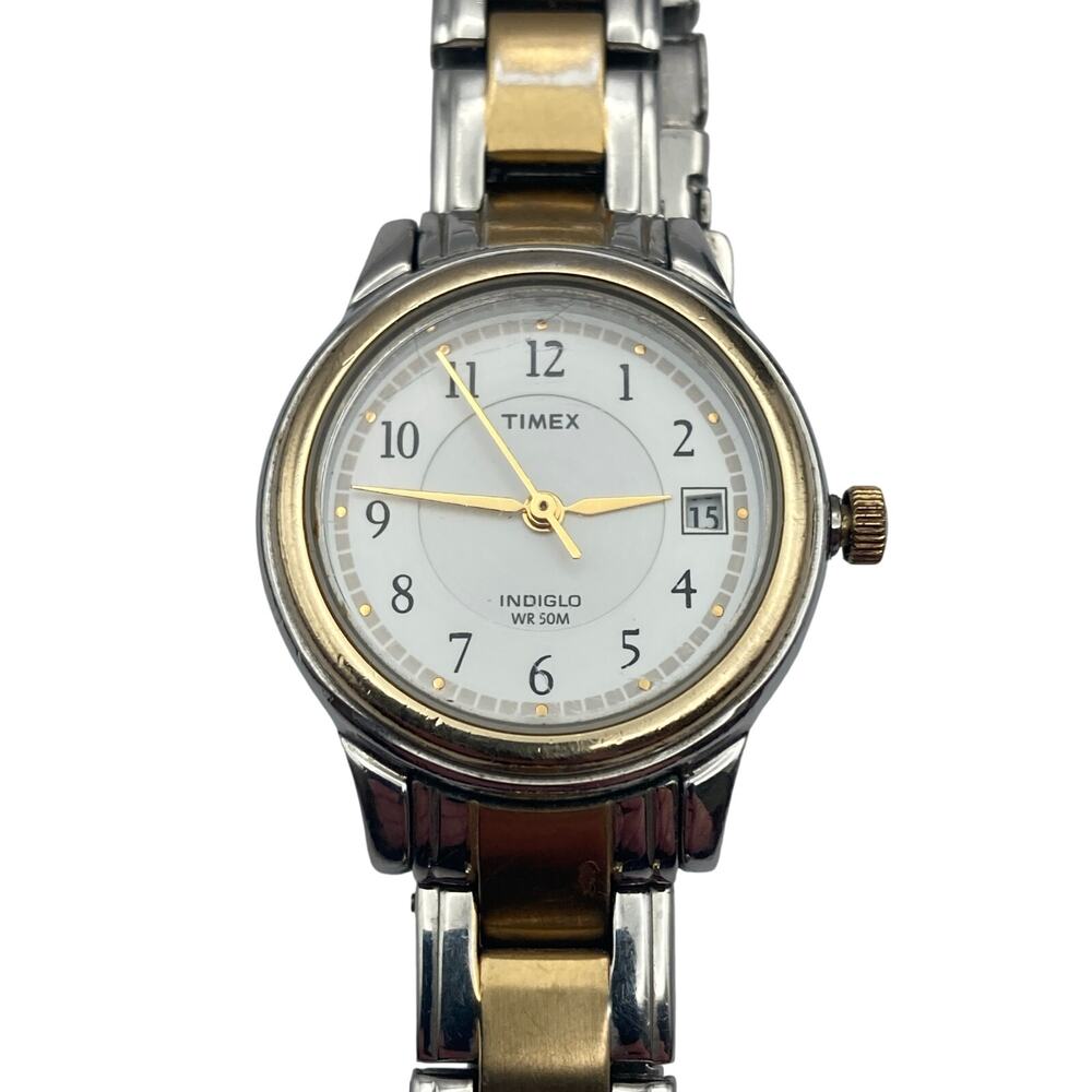 Timex Indiglo Womens Bracelet Watch 27mm - Fresh Battery - WR 50m Wrist 6-6.25